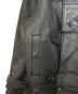 中古・古着 VINTAGE MILITARY (ヴィンテージ ミリタリー) レザーモーターサイクルジャケット ブラック サイズ:不明：18000円