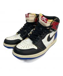 NIKE×FRAGMENT DESIGN×UNION（ナイキ×フラグメントデザイン×ユニオン）の古着「AIR JORDAN 1 HIGH OG BLACK VARSITY RED/エアー・ジョーダン・ワン・ハイ・オージー・ブラック・バーシティ・レッド」｜トリコロールカラー