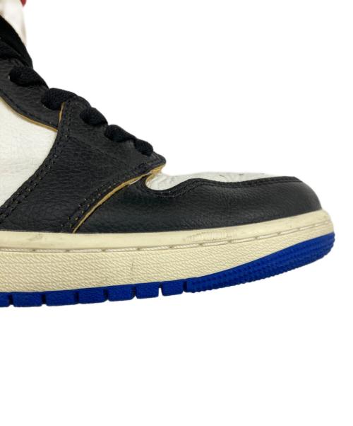 NIKE（ナイキ）NIKE FRAGMENT DESIGN UNION AIR JORDAN 1 HIGH OG BLACK VARSITY RED/エアー・ジョーダン・ワン・ハイ・オージー・ブラック・バーシティ・レッド トリコロールカラー サイズ:27の古着・服飾アイテム