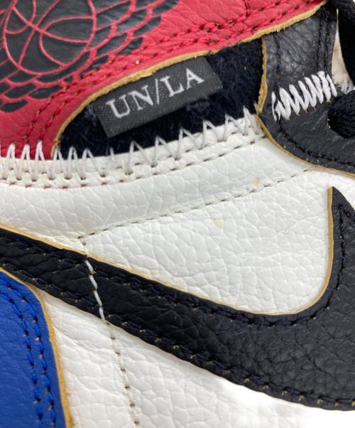 NIKE（ナイキ）NIKE FRAGMENT DESIGN UNION AIR JORDAN 1 HIGH OG BLACK VARSITY RED/エアー・ジョーダン・ワン・ハイ・オージー・ブラック・バーシティ・レッド トリコロールカラー サイズ:27の古着・服飾アイテム