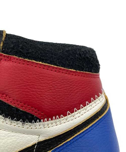 NIKE（ナイキ）NIKE FRAGMENT DESIGN UNION AIR JORDAN 1 HIGH OG BLACK VARSITY RED/エアー・ジョーダン・ワン・ハイ・オージー・ブラック・バーシティ・レッド トリコロールカラー サイズ:27の古着・服飾アイテム