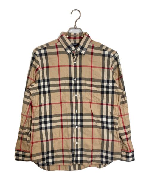 BURBERRY LONDON（バーバリーロンドン）BURBERRY LONDON (バーバリーロンドン) ノバチェックシャツ ベージュ サイズ:Lの古着・服飾アイテム