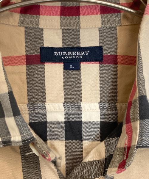 BURBERRY LONDON（バーバリーロンドン）BURBERRY LONDON (バーバリーロンドン) ノバチェックシャツ ベージュ サイズ:Lの古着・服飾アイテム