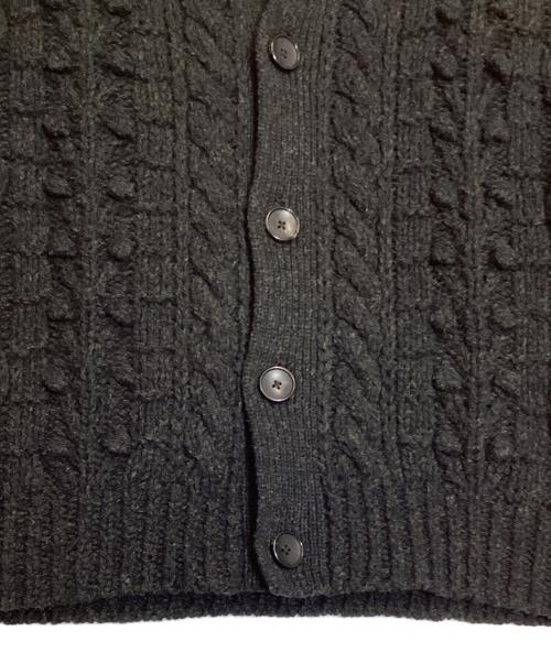 CABAN（キャバン）CABAN (キャバン) コットンカシミヤ クルーネックカーディガン ブラック サイズ:Fの古着・服飾アイテム