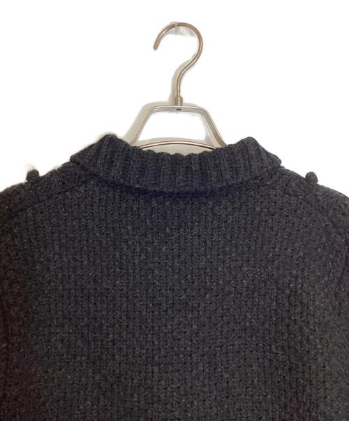 CABAN（キャバン）CABAN (キャバン) コットンカシミヤ クルーネックカーディガン ブラック サイズ:Fの古着・服飾アイテム