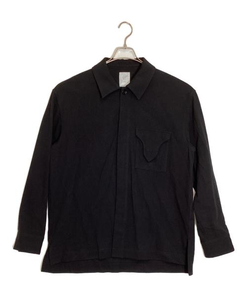 FLUSS（フルス）FLUSS (フルス) シャツジャケット ブラック サイズ:2の古着・服飾アイテム