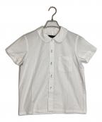 tricot COMME des GARCONSトリココムデギャルソン）の古着「丸襟半袖シャツ」｜ホワイト
