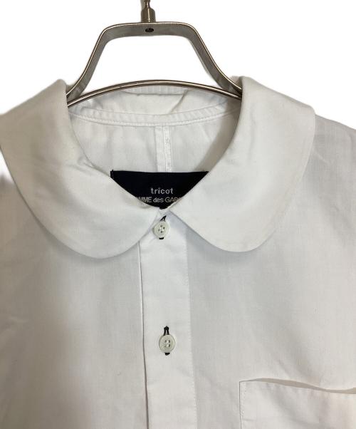 tricot COMME des GARCONS（トリココムデギャルソン）tricot COMME des GARCONS (トリココムデギャルソン) 丸襟半袖シャツ ホワイト サイズ:不明の古着・服飾アイテム