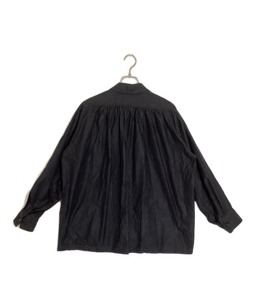 BLAMINK（ブラミンク）BLAMINK (ブラミンク) バックギャザーシャツ ブラック サイズ:36の古着・服飾アイテム