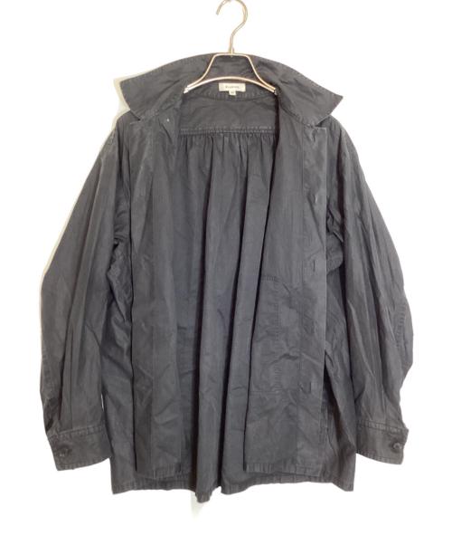 BLAMINK（ブラミンク）BLAMINK (ブラミンク) バックギャザーシャツ ブラック サイズ:36の古着・服飾アイテム