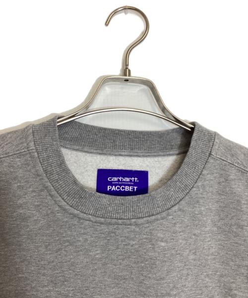 CarHartt（カーハート）CarHartt (カーハート) PACCEBET コラボスウェット グレー サイズ:Mの古着・服飾アイテム