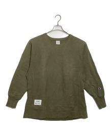 Champion REVERSE WEAVE×WTAPS（チャンピオン リバース ウィーブ×ダブルタップス）の古着「スウェット」｜カーキ