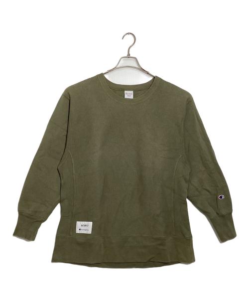 Champion REVERSE WEAVE（チャンピオン リバース ウィーブ）Champion REVERSE WEAVE (チャンピオン リバース ウィーブ) WTAPS (ダブルタップス) スウェット カーキ サイズ:Mの古着・服飾アイテム