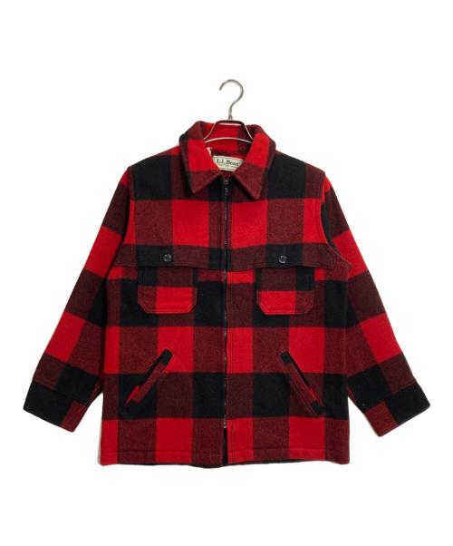 L.L.Bean（エルエルビーン）L.L.Bean (エルエルビーン) バッファローチェック柄ウールハンティングジャケット レッド×ブラック サイズ:Mの古着・服飾アイテム