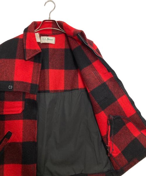 L.L.Bean（エルエルビーン）L.L.Bean (エルエルビーン) バッファローチェック柄ウールハンティングジャケット レッド×ブラック サイズ:Mの古着・服飾アイテム