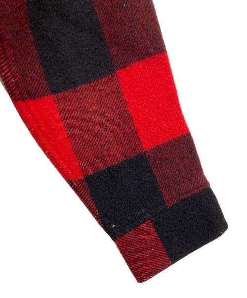 L.L.Bean（エルエルビーン）L.L.Bean (エルエルビーン) バッファローチェック柄ウールハンティングジャケット レッド×ブラック サイズ:Mの古着・服飾アイテム