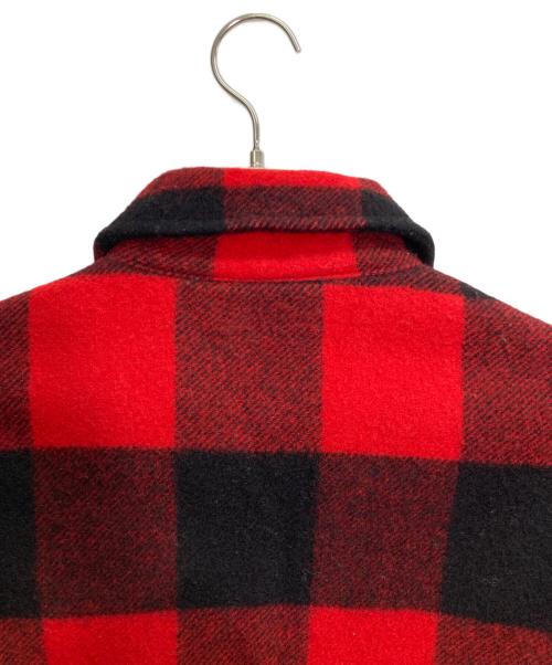 L.L.Bean（エルエルビーン）L.L.Bean (エルエルビーン) バッファローチェック柄ウールハンティングジャケット レッド×ブラック サイズ:Mの古着・服飾アイテム