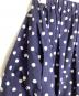 中古・古着 ROBE DE CHAMBRE COMME DES GARCONS (ローブドシャンブル コムデギャルソン) ドット裾ラウンドカッティングプリーツスカート ネイビー サイズ:表記無：12000円