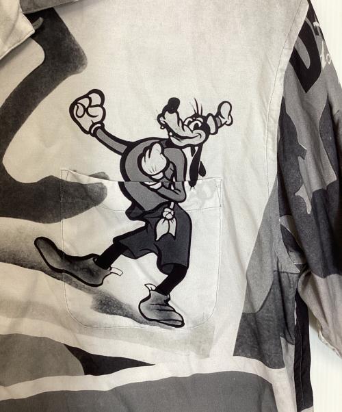 Porter Classic（ポータークラシック）Porter Classic (ポータークラシック) Disney (ディズニー) ALOHA SHIRT GOOFY グレー サイズ:Mの古着・服飾アイテム