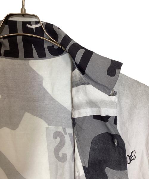 Porter Classic（ポータークラシック）Porter Classic (ポータークラシック) Disney (ディズニー) ALOHA SHIRT GOOFY グレー サイズ:Mの古着・服飾アイテム
