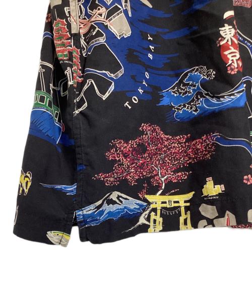 KITH（キス）KITH (キス) Tokyo Thompson Camp Collar Shirt/トウキョウ トンプソン キャンプ カラー シャツ ブラック サイズ:XLの古着・服飾アイテム