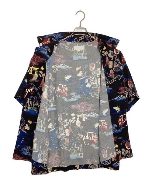 KITH（キス）KITH (キス) Tokyo Thompson Camp Collar Shirt/トウキョウ トンプソン キャンプ カラー シャツ ブラック サイズ:XLの古着・服飾アイテム