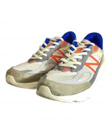 NEW BALANCE×KITH（ニューバランス×キス）の古着「ローカットスニーカー」｜アイボリー×オレンジ