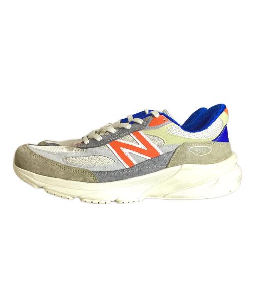 NEW BALANCE（ニューバランス）NEW BALANCE (ニューバランス) KITH (キス) ローカットスニーカー アイボリー×オレンジ サイズ:US10の古着・服飾アイテム