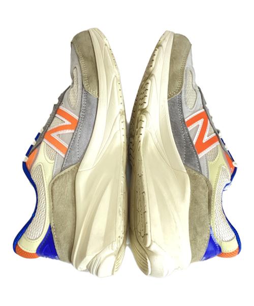 NEW BALANCE（ニューバランス）NEW BALANCE (ニューバランス) KITH (キス) ローカットスニーカー アイボリー×オレンジ サイズ:US10の古着・服飾アイテム