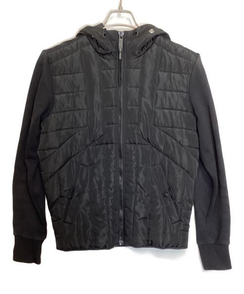 DIESEL（ディーゼル）DIESEL (ディーゼル) ジップアップ中綿フーディ ブラック サイズ:Sの古着・服飾アイテム