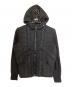 DIESEL（ディーゼル）の古着「ジップアップ中綿フーディ」｜ブラック