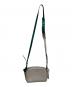 ANYA HINDMARCH (アニヤ・ハインドマーチ) コントラストストラップショルダーバッグ グレー×グリーン：16000円