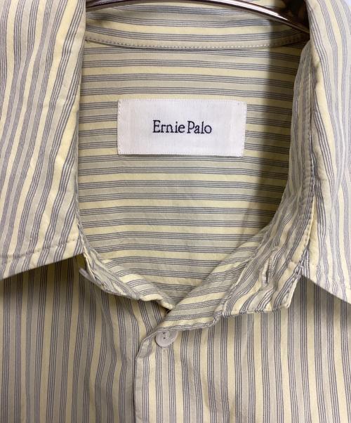 Ernie Palo（アーニーパロ）Ernie Palo (アーニーパロ) Silk Cotton Stripe Shirt イエロー サイズ:SIZE 38の古着・服飾アイテム
