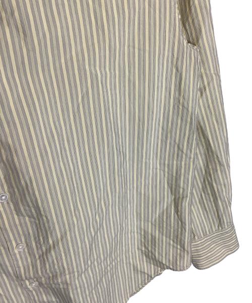 Ernie Palo（アーニーパロ）Ernie Palo (アーニーパロ) Silk Cotton Stripe Shirt イエロー サイズ:SIZE 38の古着・服飾アイテム