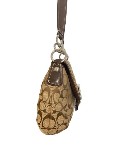 COACH（コーチ）COACH (コーチ) ソーホー シグネチャー ワンショルダーバッグ ブラウンの古着・服飾アイテム