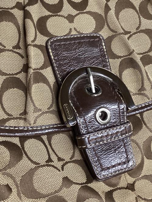 COACH（コーチ）COACH (コーチ) ソーホー シグネチャー ワンショルダーバッグ ブラウンの古着・服飾アイテム