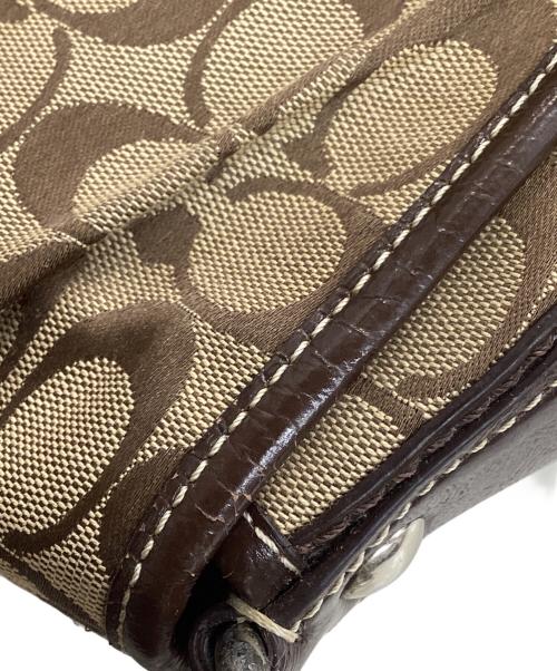 COACH（コーチ）COACH (コーチ) ソーホー シグネチャー ワンショルダーバッグ ブラウンの古着・服飾アイテム