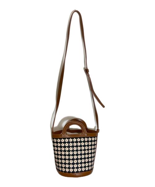 MARNI（マルニ）MARNI (マルニ) TROPICALIA BUCKET BAG ネイビー×ブラウンの古着・服飾アイテム