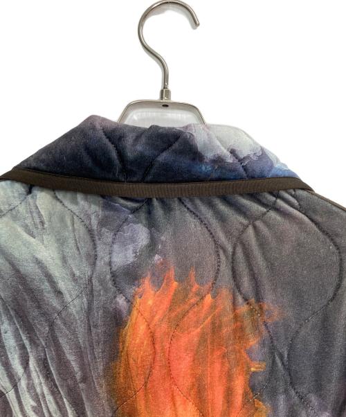 TAAKK（ターク）TAAKK (ターク) PAINTED VELVET BATTING BLOUSON マルチカラー サイズ:1の古着・服飾アイテム