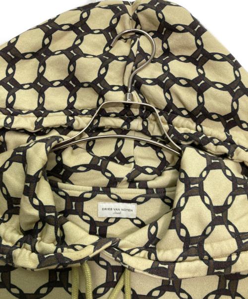 DRIES VAN NOTEN（ドリスヴァンノッテン）DRIES VAN NOTEN (ドリスヴァンノッテン) 総柄プルオーバーフーディ アイボリー サイズ:Sの古着・服飾アイテム