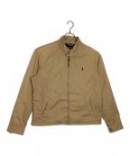 POLO RALPH LAURENポロ・ラルフローレン）の古着「裏チェックハリントンジャケット」｜ベージュ