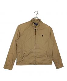 POLO RALPH LAUREN（ポロ・ラルフローレン）の古着「裏チェックハリントンジャケット」｜ベージュ