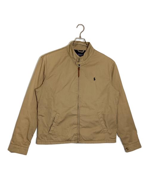 POLO RALPH LAUREN（ポロ・ラルフローレン）POLO RALPH LAUREN (ポロ・ラルフローレン) 裏チェックハリントンジャケット ベージュ サイズ:Lの古着・服飾アイテム
