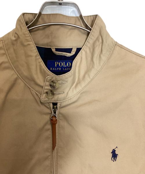 POLO RALPH LAUREN（ポロ・ラルフローレン）POLO RALPH LAUREN (ポロ・ラルフローレン) 裏チェックハリントンジャケット ベージュ サイズ:Lの古着・服飾アイテム