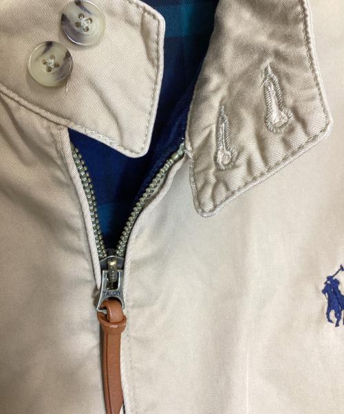 POLO RALPH LAUREN（ポロ・ラルフローレン）POLO RALPH LAUREN (ポロ・ラルフローレン) 裏チェックハリントンジャケット ベージュ サイズ:Lの古着・服飾アイテム