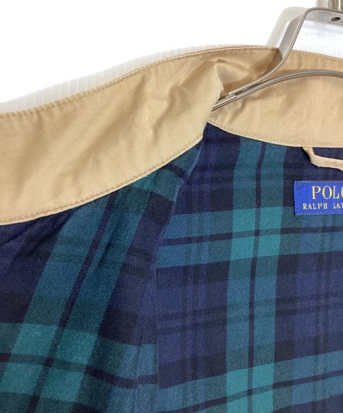POLO RALPH LAUREN（ポロ・ラルフローレン）POLO RALPH LAUREN (ポロ・ラルフローレン) 裏チェックハリントンジャケット ベージュ サイズ:Lの古着・服飾アイテム