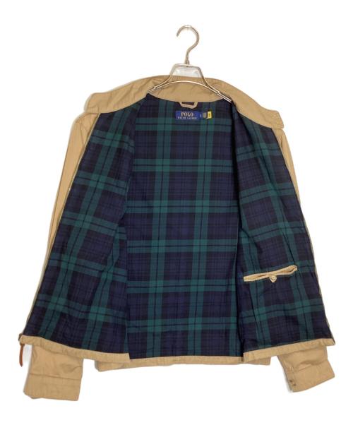 POLO RALPH LAUREN（ポロ・ラルフローレン）POLO RALPH LAUREN (ポロ・ラルフローレン) 裏チェックハリントンジャケット ベージュ サイズ:Lの古着・服飾アイテム
