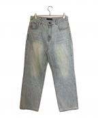 FEELS.フィールズ）の古着「STANDARD STRAIGHT DENIM ICE BLUE」｜スカイブルー