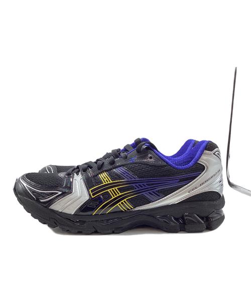 KITH（キス）KITH (キス) asics (アシックス) GEL-KAYANO14ローカットスニーカー ブラック×ネイビー×イエロー サイズ:28㎝ 未使用品の古着・服飾アイテム