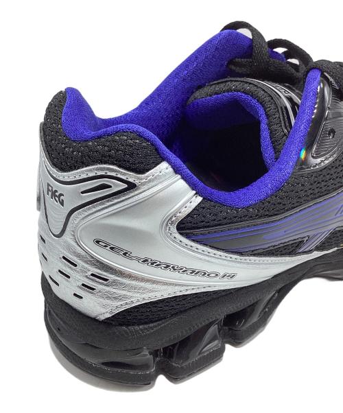 KITH（キス）KITH (キス) asics (アシックス) GEL-KAYANO14ローカットスニーカー ブラック×ネイビー×イエロー サイズ:28㎝ 未使用品の古着・服飾アイテム